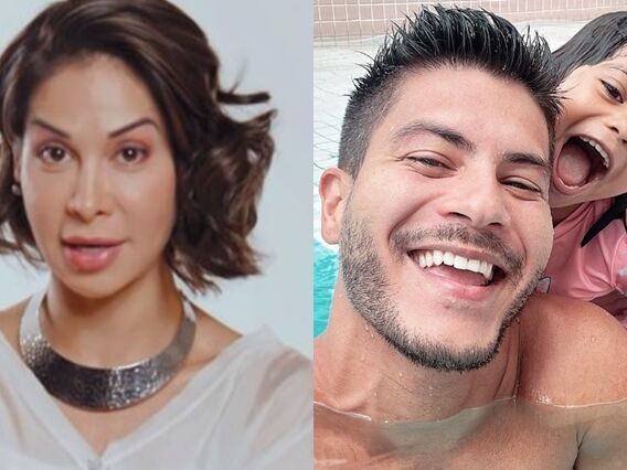 Maíra Cardi, Arthur Aguiar e Sophia - Foto: Reprodução / Instagram @mairacardi @arthuraguiar
