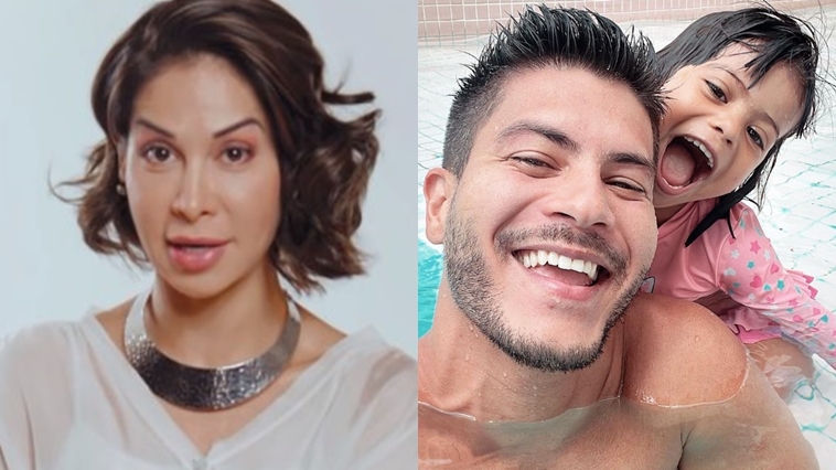 Maíra Cardi, Arthur Aguiar e Sophia - Foto: Reprodução / Instagram @mairacardi @arthuraguiar