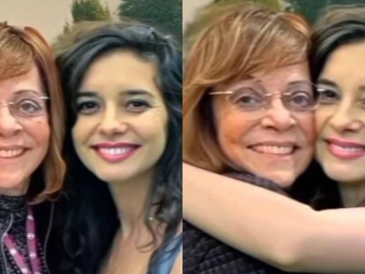 Gloria Perez e Daniella Perez dão abraço através de inteligência artificial - Foto: Instagram @hidreley