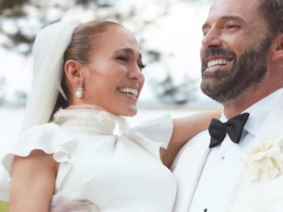 Jennifer Lopez e Ben Affleck no dia do casamento - Foto: Instagram @jlo