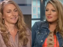 Kjersti Flaa durante entrevista com Blake Lively em 2016 - Foto: YouTube