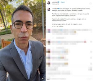 Foto: Reprodução / Instagram @cesartralli