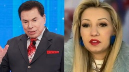 Silvio Santos e a vidente Chaline - Foto: SBT