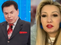 Silvio Santos e a vidente Chaline - Foto: SBT