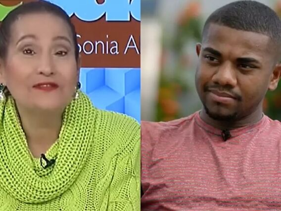 Sonia Abrão e Davi Brito - Foto: RedeTV / Globo