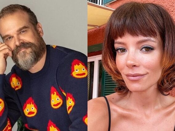 David Harbour e Lily Allen - Foto: Reprodução / Instagram @dkharbour @lilyallen