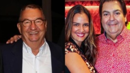 Caçulinha, Luciana Cardoso e Faustão - Foto: Reprodução / Instagram @lucard