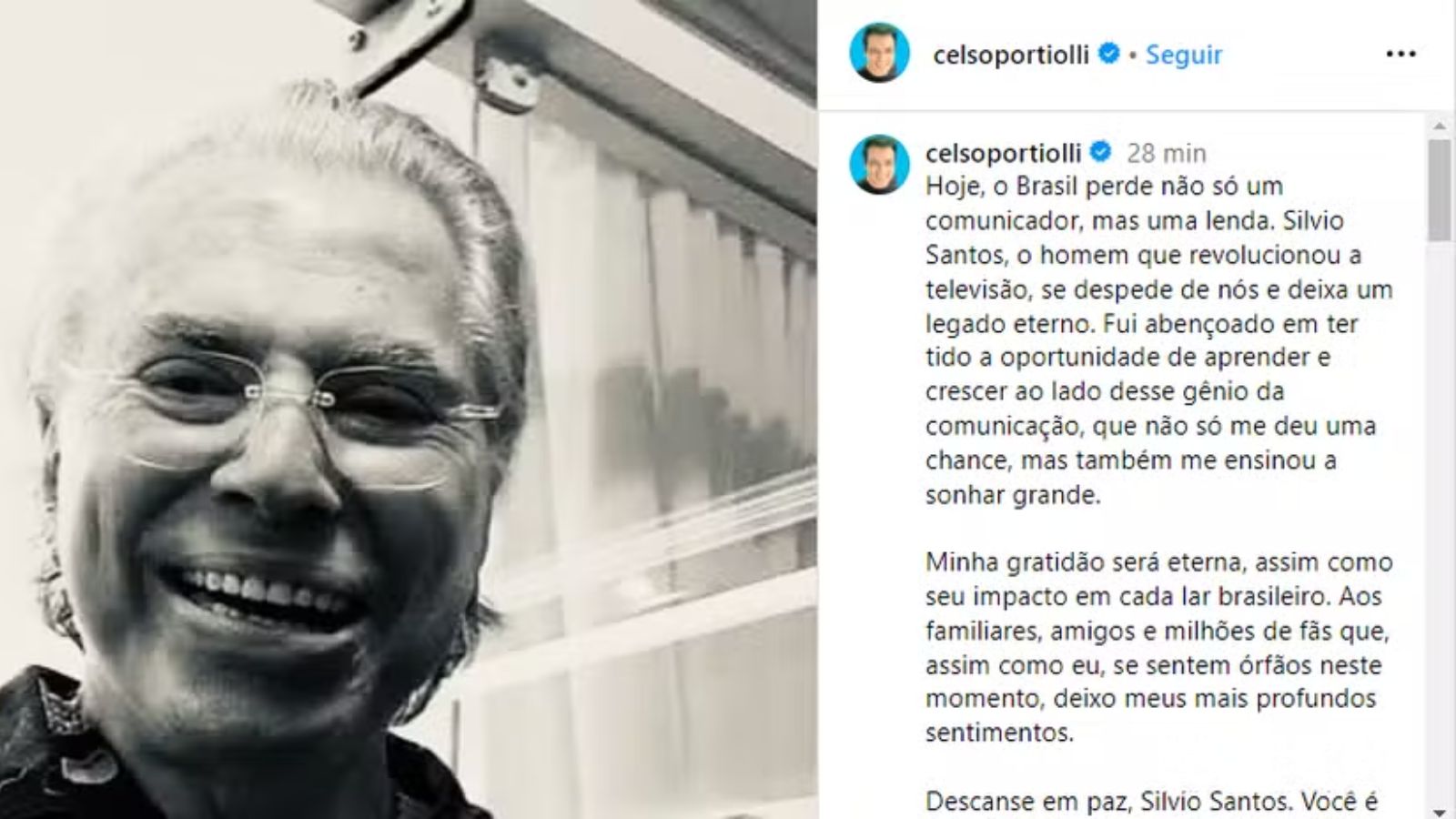 Famosos lamentam morte de Silvio Santos