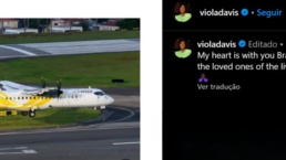 Viola Davis lamenta acidente aéreo em Vinhedo: 'meu coração está com vocês'