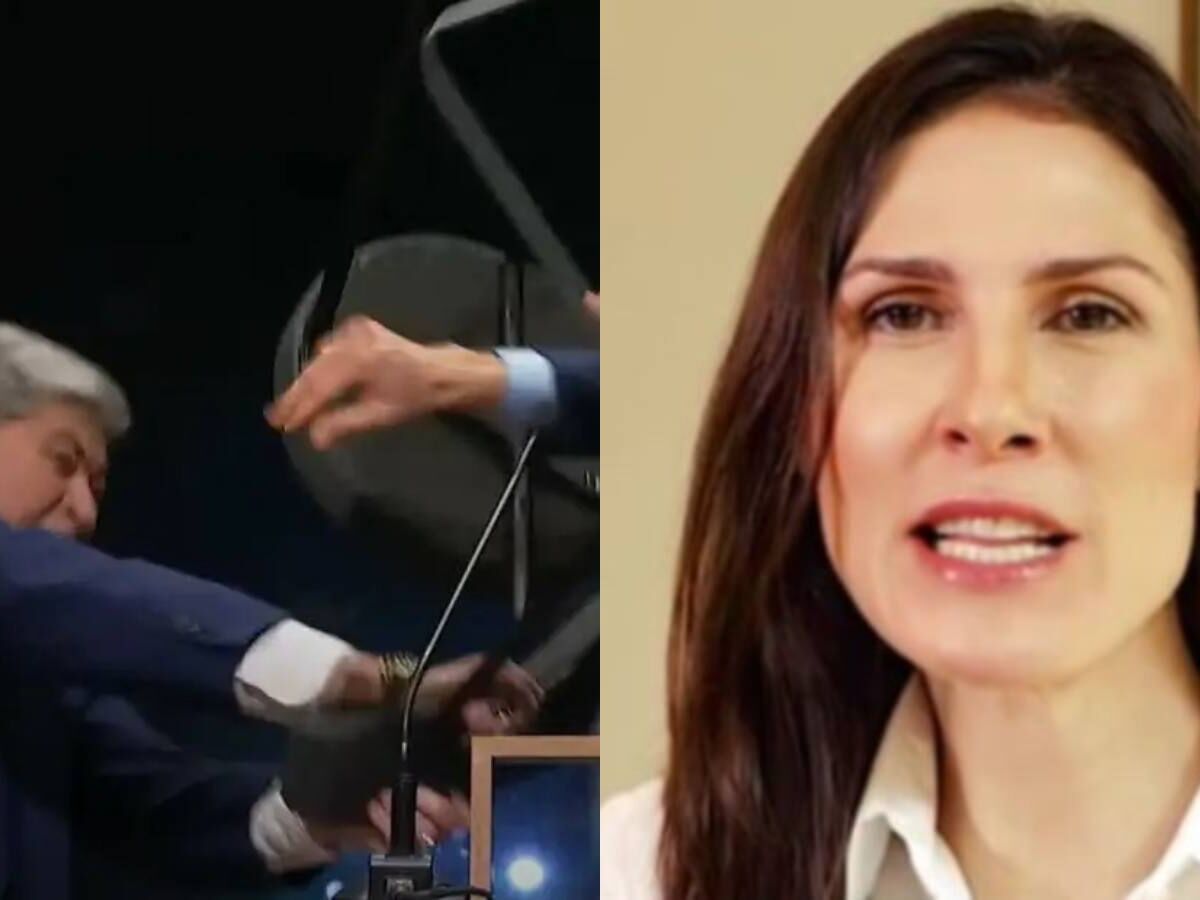 Datena usou a cadeira de Maria Helena (NOVO) para agredir Pablo Marçal em debate - Foto: TV Cultura / Instagram