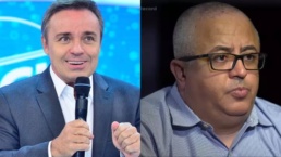 Gugu Liberato e o suposto filho mais velho, Ricardo Rocha - Foto: RecordTV