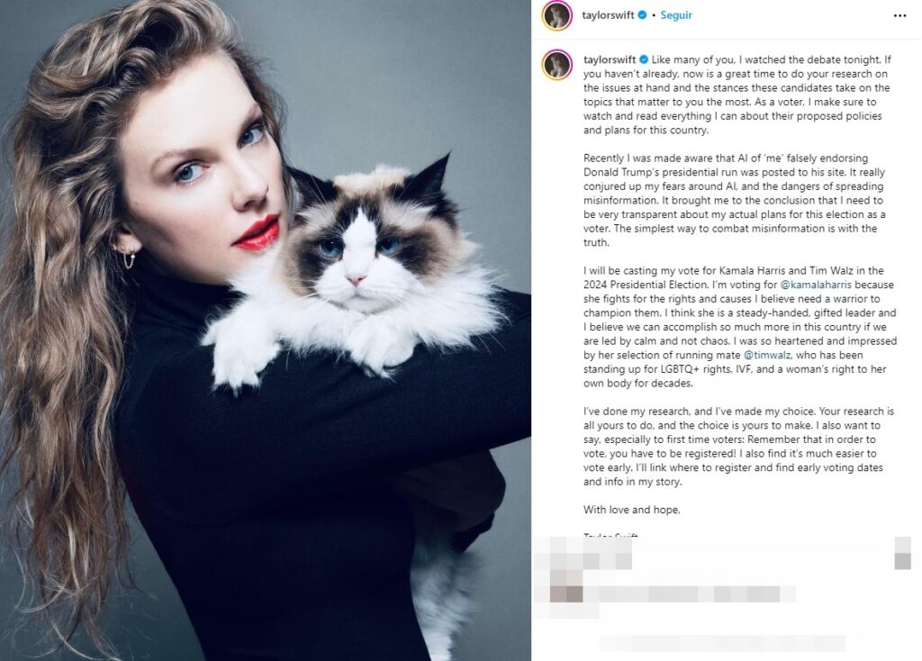 Foto: Reprodução / Instagram @taylorswift