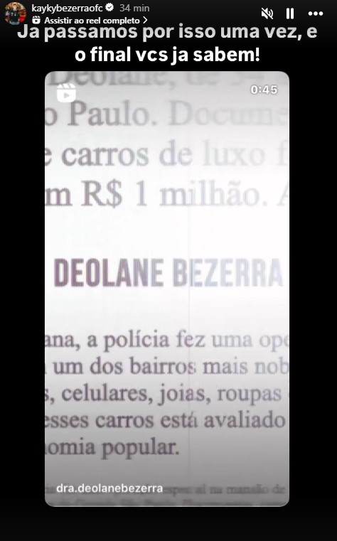 Foto: Reprodução / Instagram @kaykybezerraofc
