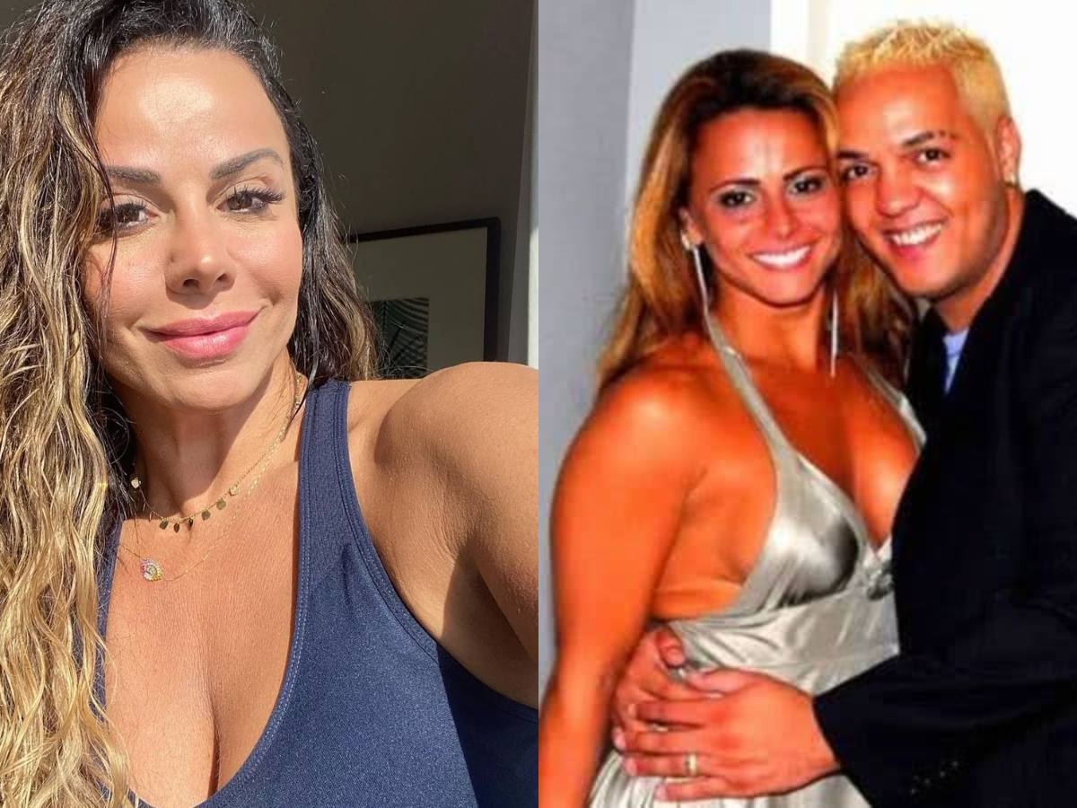 Viviane Araújo e o ex, Belo - Foto: Instagram