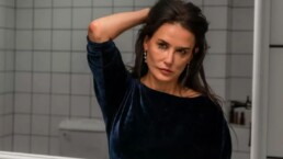 Público tem abandonado sessões de novo filme com Demi Moore por ser violento demais