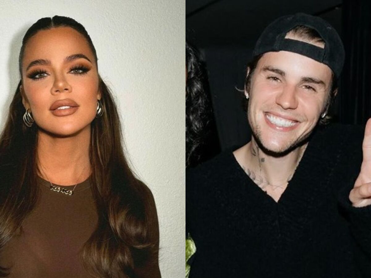 Khloé Kardashian e Justin Bieber - Foto: Reprodução / Instagram @khloekardashian @justinbieber