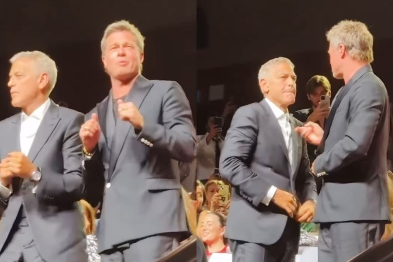 Brad Pitt e George Clooney - Foto: Reprodução / Instagram @variety