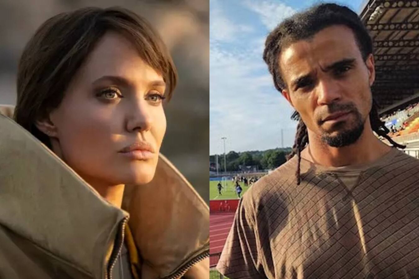 A atriz Angelina Jolie e o rapper Akala - Foto: Reprodução
