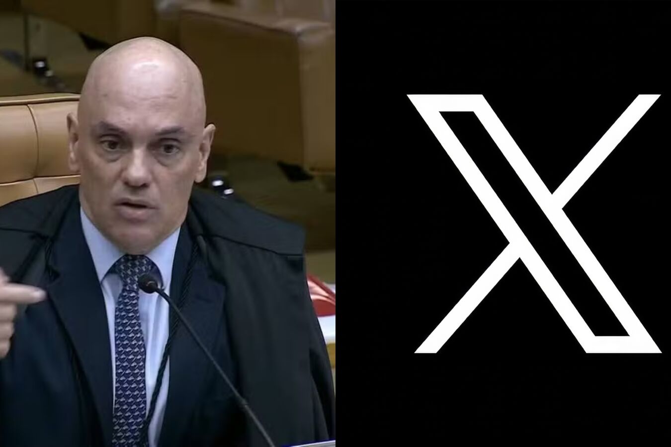 Alexandre de Moraes aponta erro do X/Twitter - Foto: TV Justiça / X