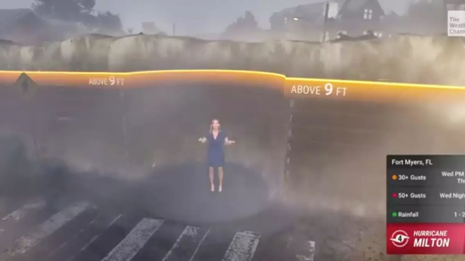 Simulação mostra nível assustador de enchentes que furacão Milton deve causar na Flórida
