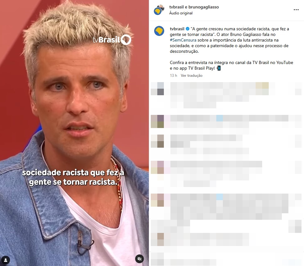 Foto: Reprodução / Instagram @brunogagliasso