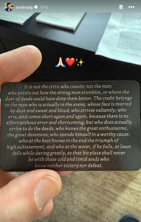 Foto: Reprodução / Instagram @tombrady
