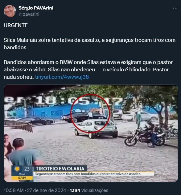 Foto: Reprodução / X / Twitter