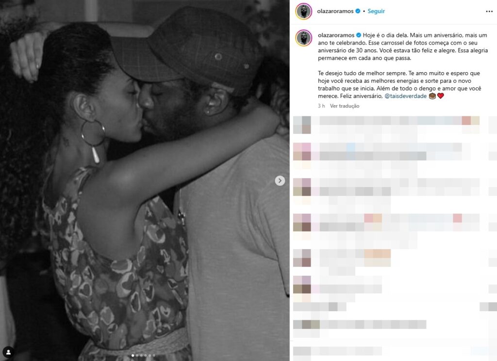 Foto: Reprodução / Instagram @olazaroramos