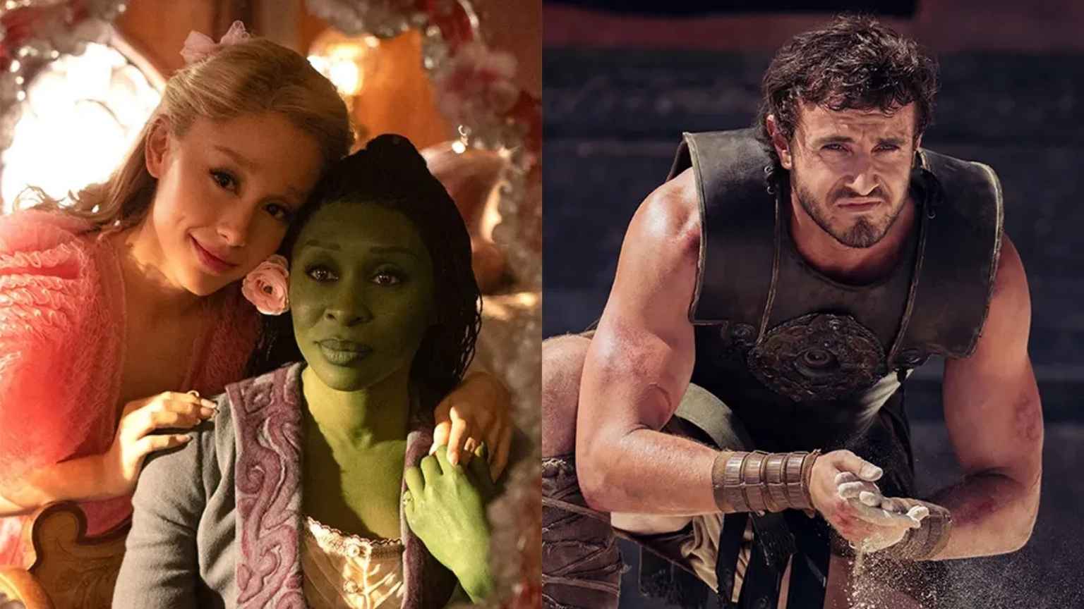 Wicked vence Gladiador 2 em final de semana Glicked nos EUA