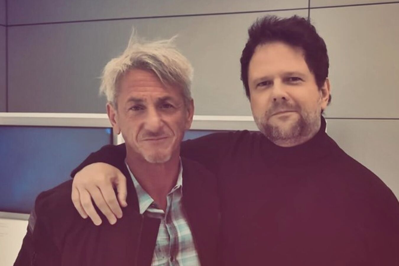 Sean Penn e Selton Mello - Foto: Reprodução / Instagram @seltonmello