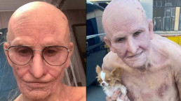 Demi Moore se fantasia de personagem de A Substância para Halloween 2024