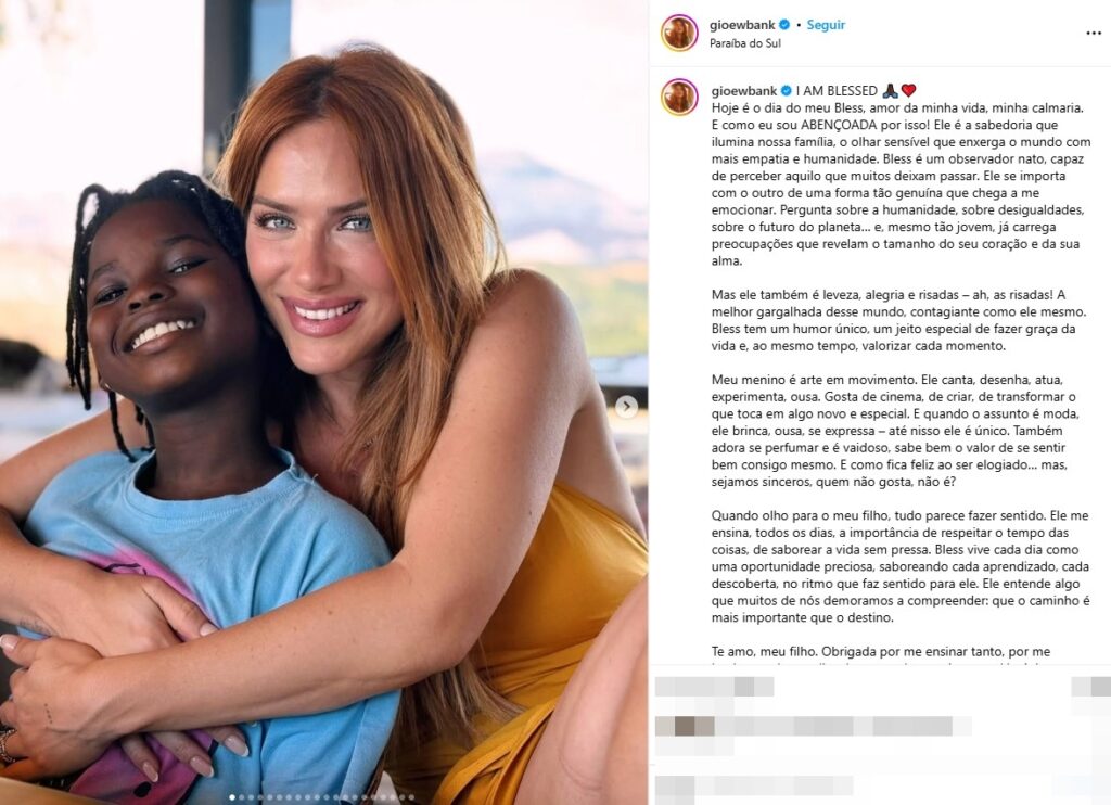 Reprodução / Instagram @gioewbank