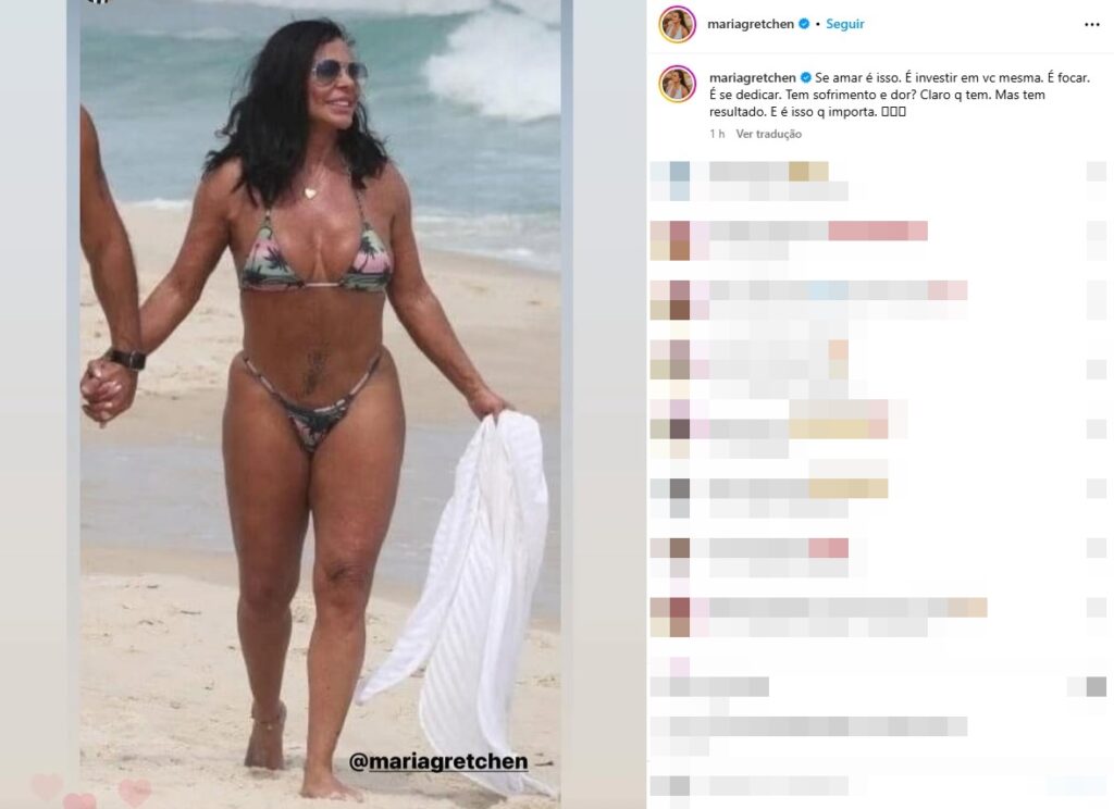 Foto: Reprodução / Instagram @mariagretchen