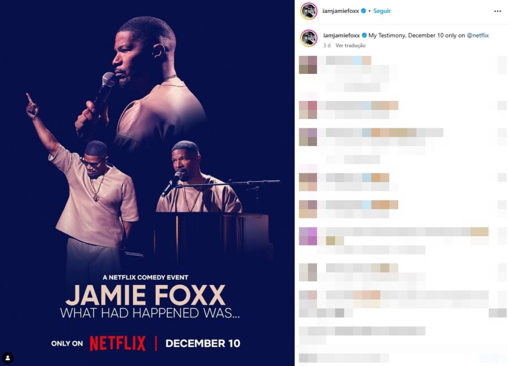 Foto: Reprodução / Instagram @iamjamiefoxx