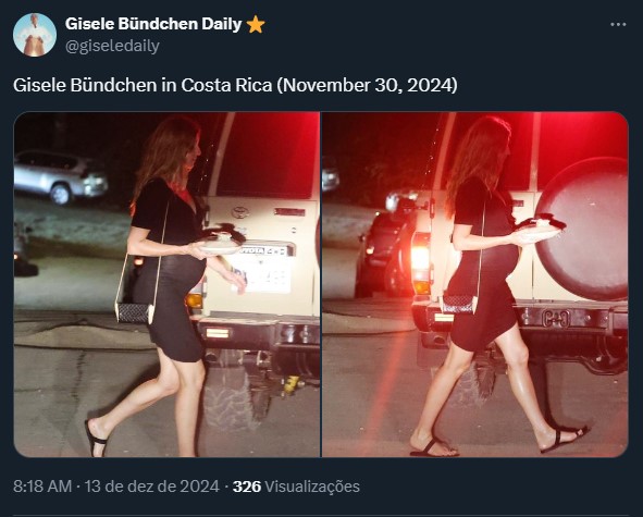 Foto: Reprodução / X @giseledaily