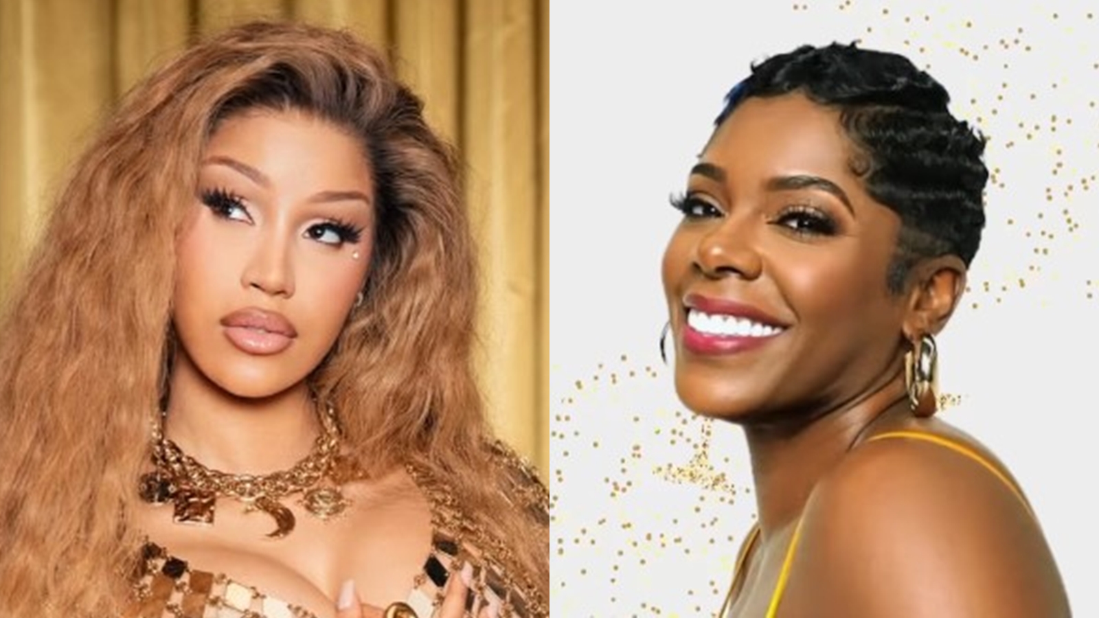 Cardi B e Tasha K - Foto: Reprodução / Instagram @iamcardib @unwinewithtashak