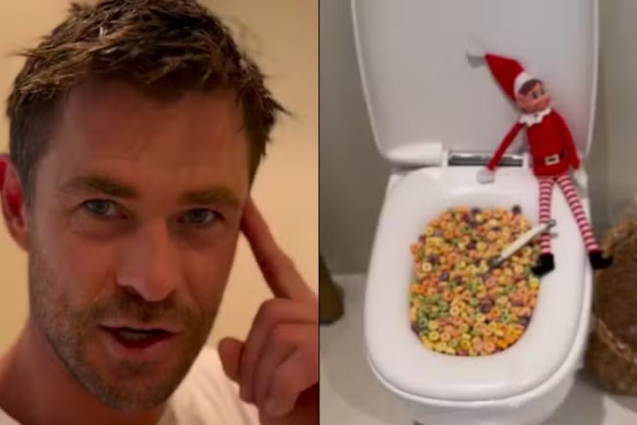 Chris Hemsworth causa polêmica ao postar vídeo natalino bizarro