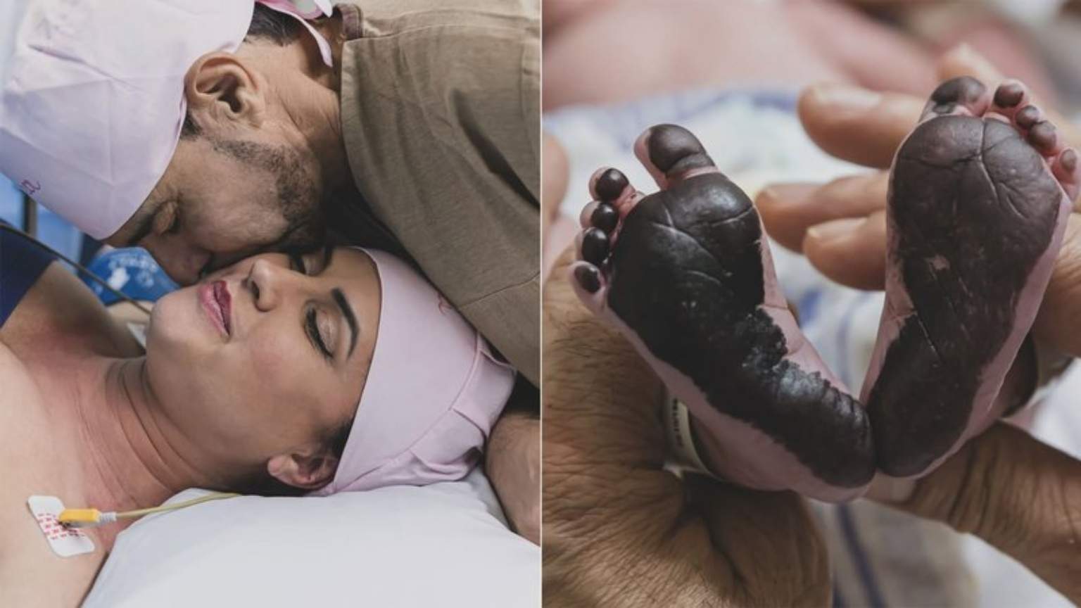 Zezé Di Camargo e Graciele Lacerda comemoram o nascimento da filha, Clara Camargo