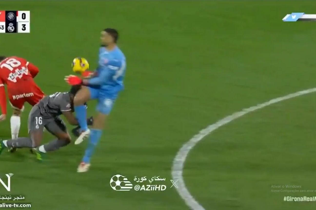Endrick sofre pancada na cabeça durante vitória do Real Madrid sobre Girona