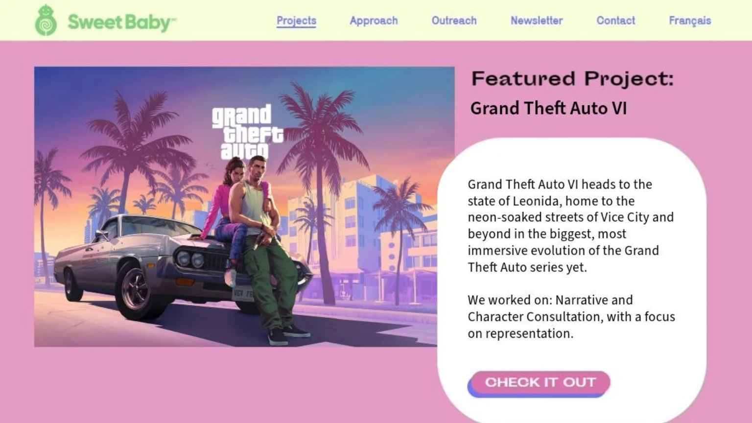 GTA VI tem envolvimento da Sweet Baby e não deve ser ofensivo contra minorias