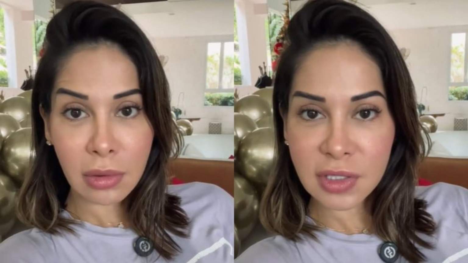 Maíra Cardi enfrenta susto em sua terceira gestação e tranquiliza seguidores