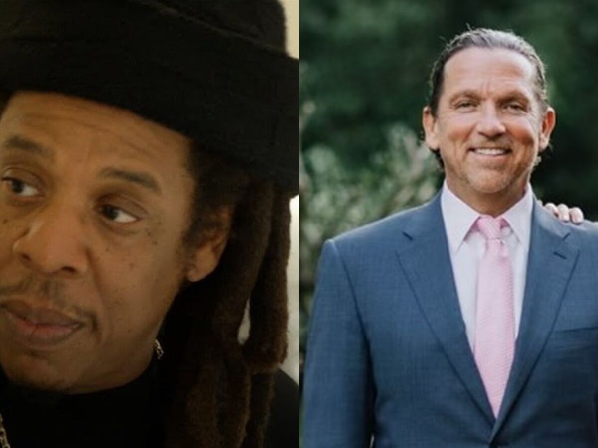 Jay-Z e Tony Buzbee - Foto: Reprodução / YouTube / Instagram @tonybuzbee