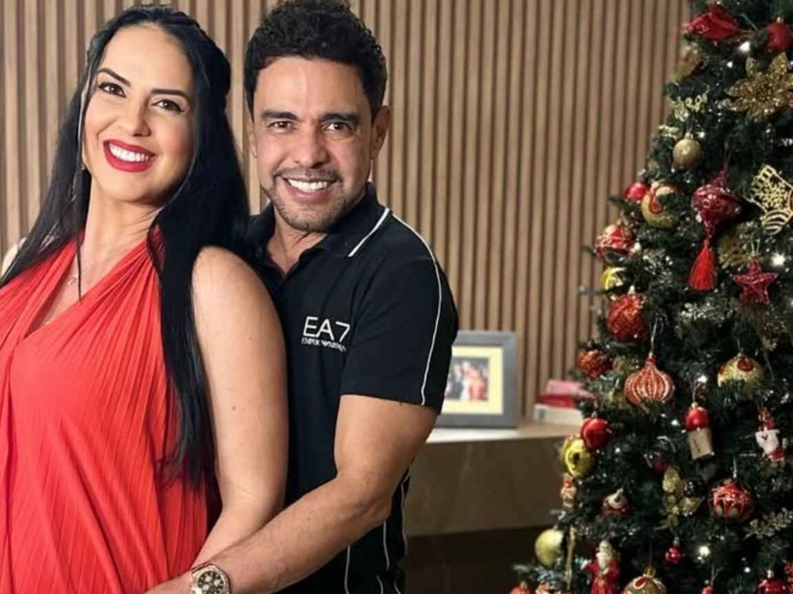Graciele Lacerda e Zezé Di Camargo saem da maternidade com a nova filha, Clara
