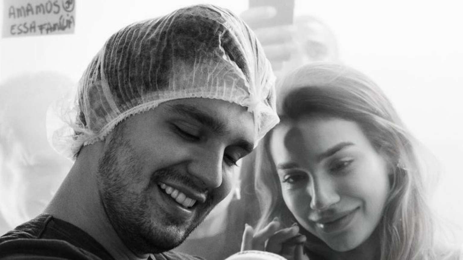 Bruna Santana se emociona ao conhecer a sobrinha Serena, filha de Luan Santana e Jade Magalhães