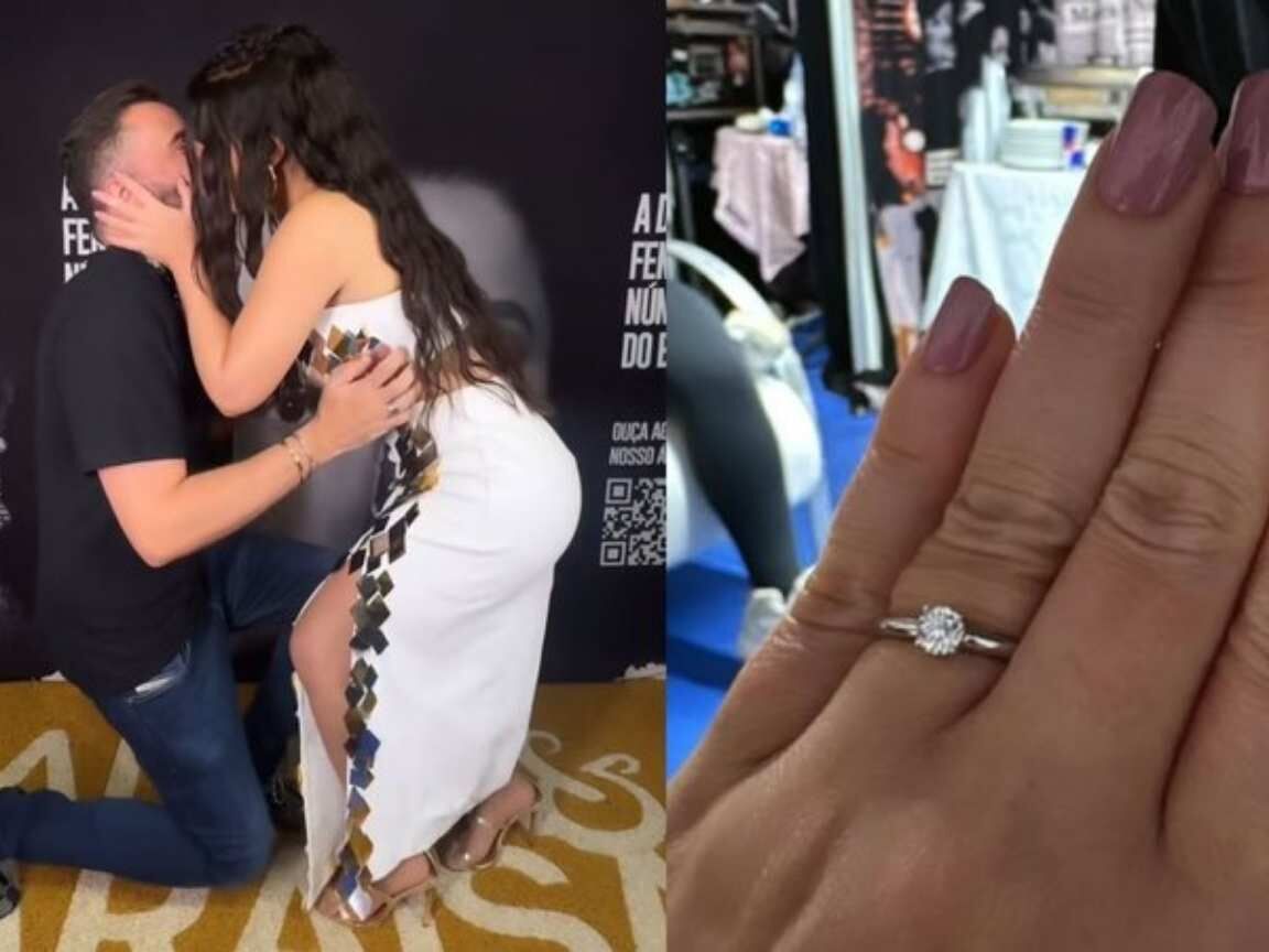 Maraisa é pedida em casamento pela terceira vez pelo empresário Fernando Mocó