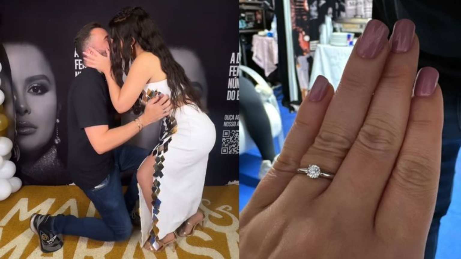 Maraisa é pedida em casamento pela terceira vez pelo empresário Fernando Mocó