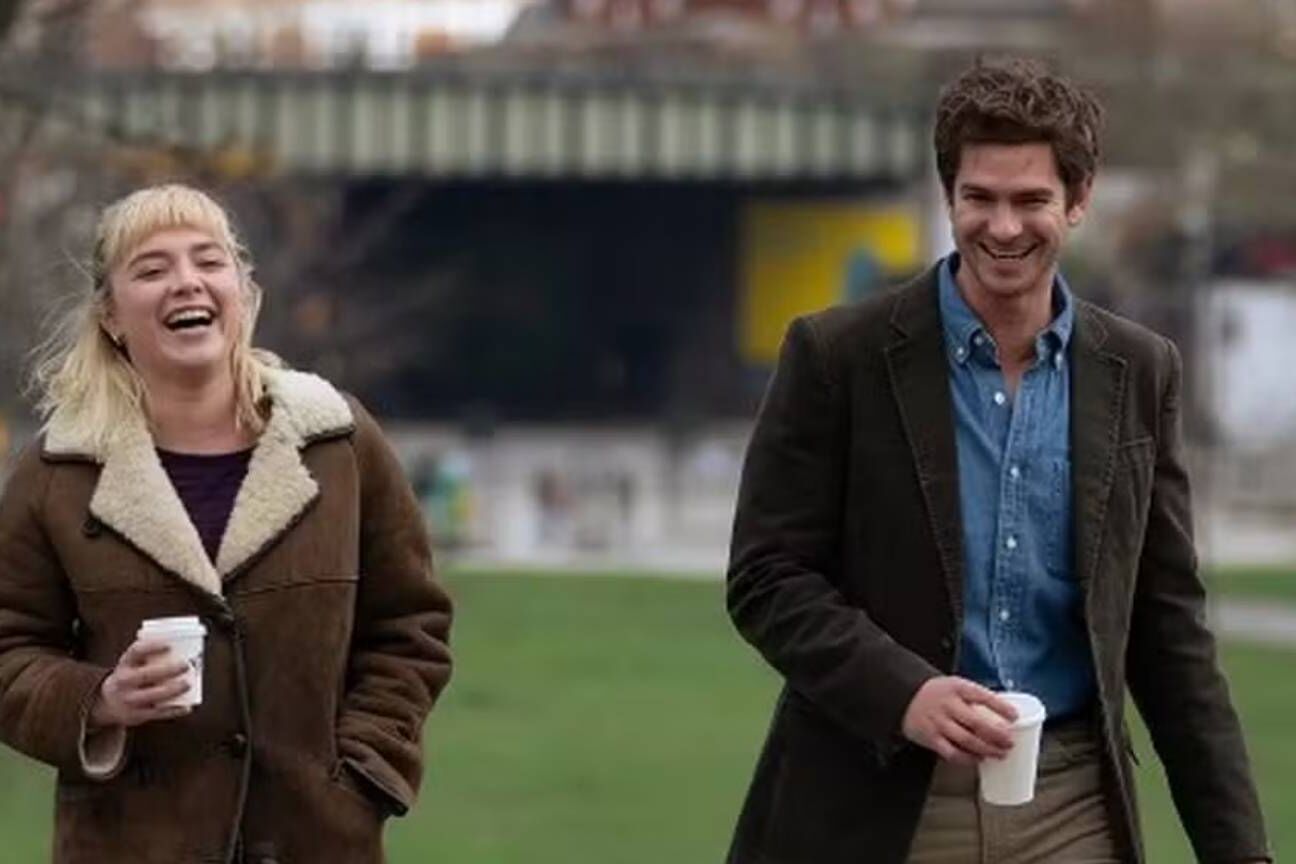 Andrew Garfield e Florence Pugh compartilham momento constrangedor nos bastidores de ‘Todo tempo que temos’