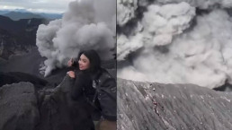 Turista arrisca vida ao escalar vulcão ativo na Indonésia e provoca indignação online