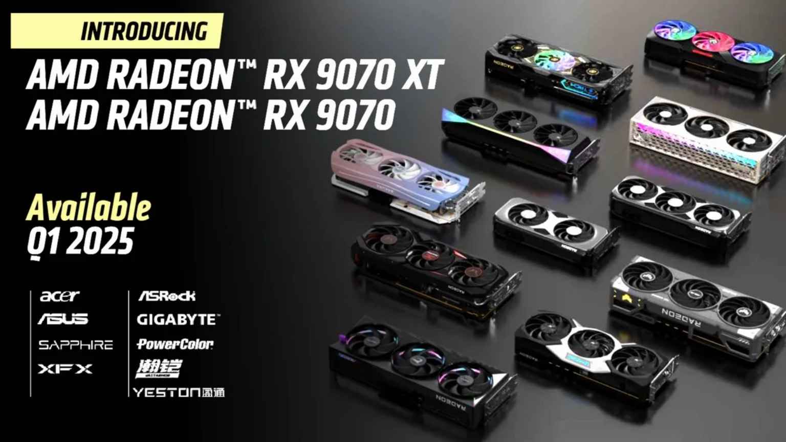 AMD Radeon RX 9070 XT e RX 9070 são oficialmente reveladas