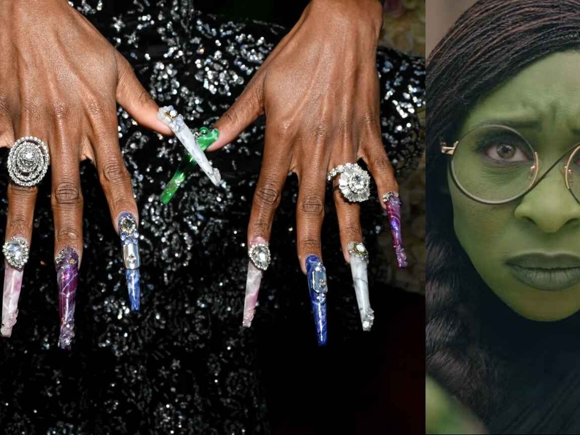 Cynthia Erivo levou cinco horas para finalizar unhas especiais no Globo de Ouro 2025